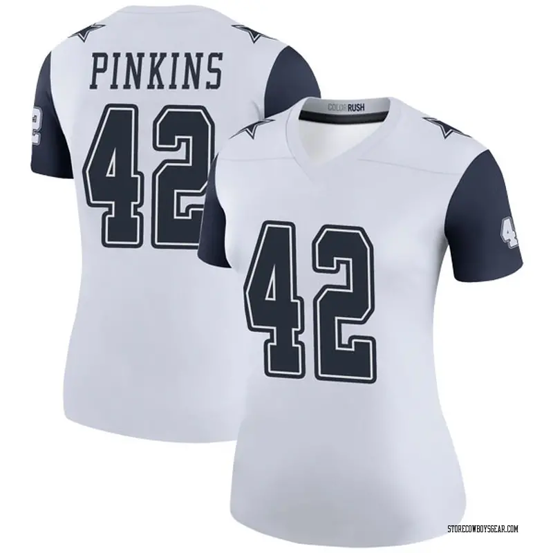 pink and white dallas cowboys jersey
